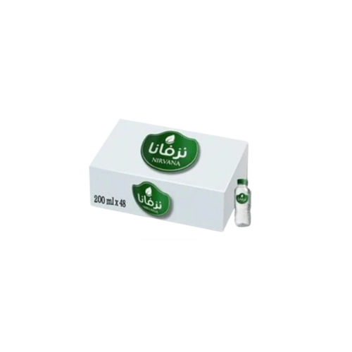 Nirvana Water – 12 cartons of 200ml (48 bottles ) + 3 free | Waterak